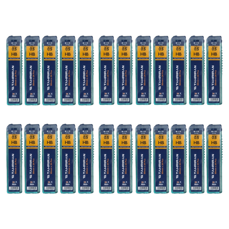 نوک مداد نوکی 0.5 میلی متری تحریران مدل High polymer lead بسته 24 عددی