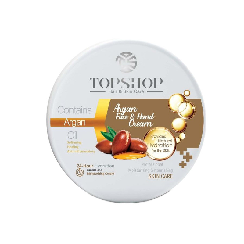 خرید و قیمت کرم مرطوب کننده تاپ شاپ مدل آرگان حجم 200 میلی لیتر