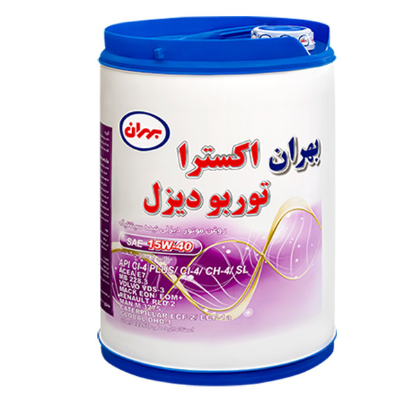 خرید و قیمت روغن موتور بهران مدل اکسترا توربو دیزل 15w40 حجم 20 لیتر