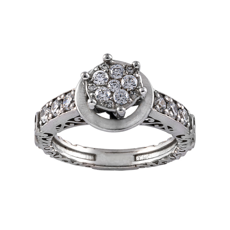 حلقه طلا 18 عیار جواهری سون مدل 2048