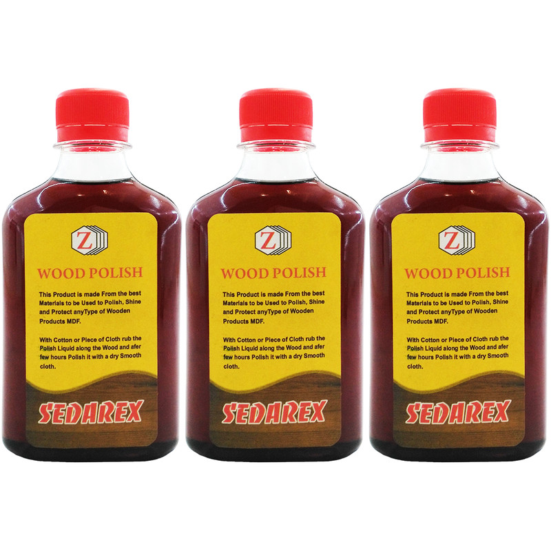 براق کننده و پولیش واکس چوب سدارکس اورجینال مدل Z حجم 250 میلی لیتر بسته 3 عددی