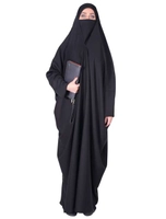 چادر لبنانی شهر حجاب مدل صدفی کرپ کریستال کد 8010