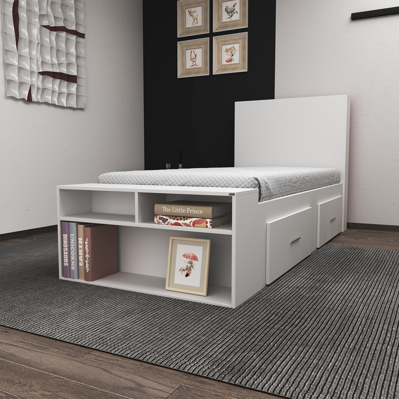 تخت خواب یکنفره اعیان مدل FH295 سایز 90x200 سانتی متر