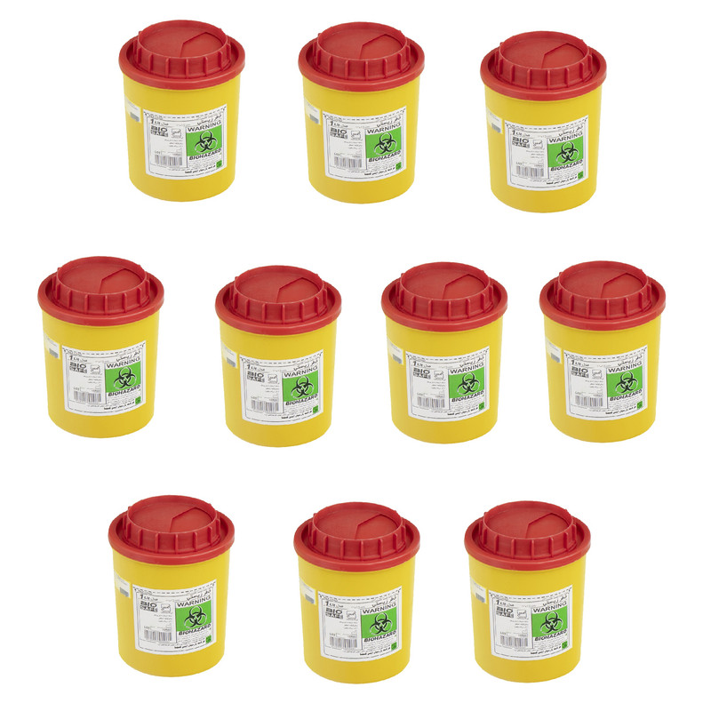 خرید و قیمت سیفتی باکس بایو سیف مدل 01 ظرفیت 1000 میلی لیتر بسته 10 عددی