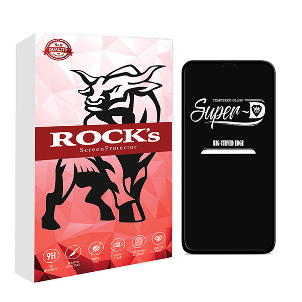 خرید و قیمت محافظ صفحه نمایش راکز مدل SUPER-D مناسب برای گوشی موبایل اپل iPhone X/Xs