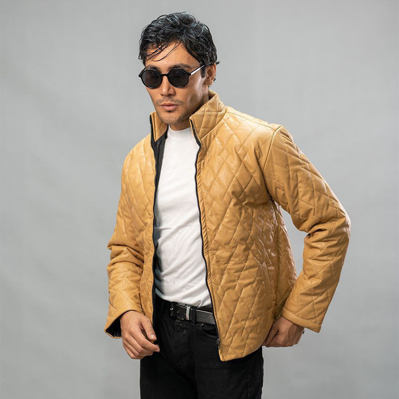 کت چرم مردانه مدل 4030