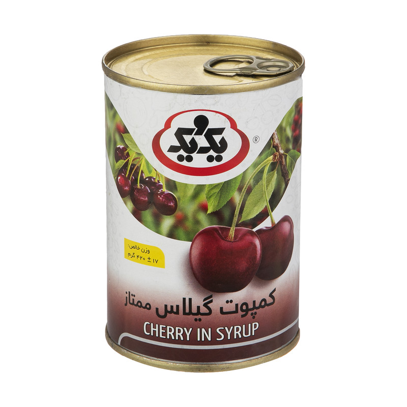 کمپوت گیلاس یک و یک - 420 گرم