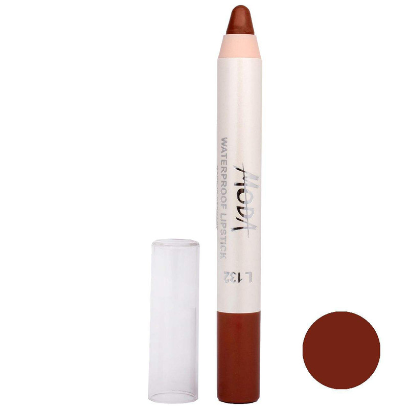 خرید و قیمت رژ لب مدادی مودا مدل waterproof شماره 132