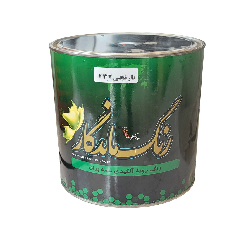 رنگ روغنی نارنجی رنگ ماندگار کد 232 وزن 3800 گرم