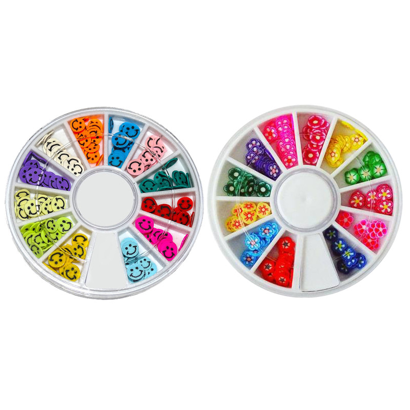 خرید و قیمت تزیین ناخن مدل ایموجی و گل مجموعه 2 عددی