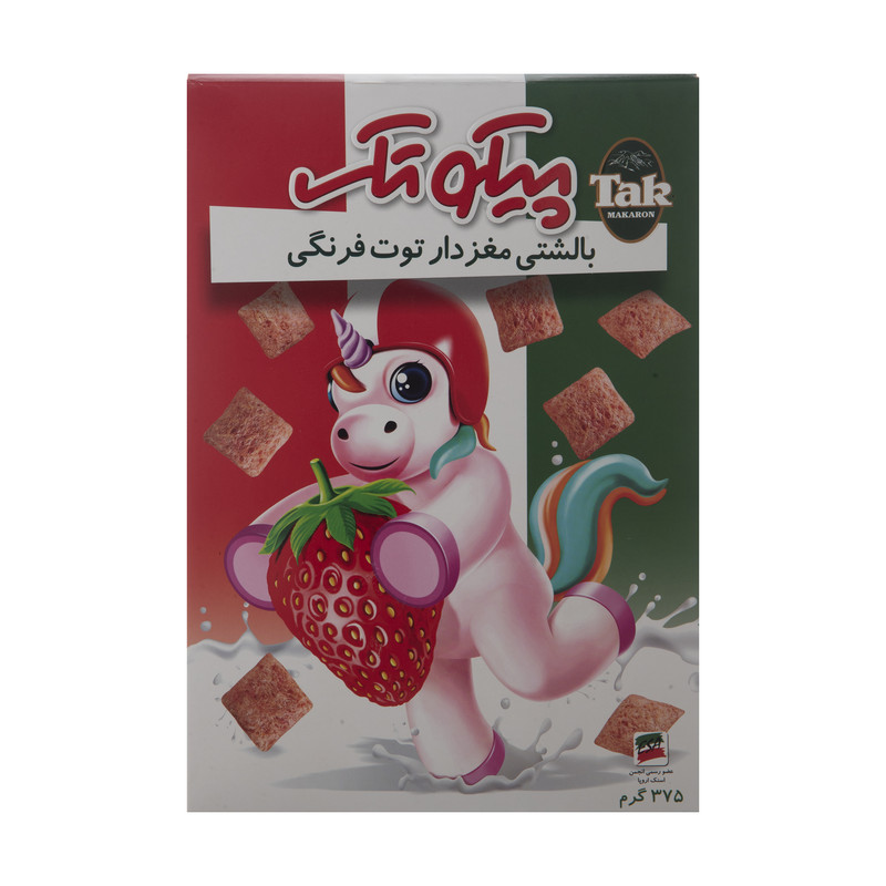 پیکوتک بالشتی مغزدار توت فرنگی تک ماکارون - 375 گرم