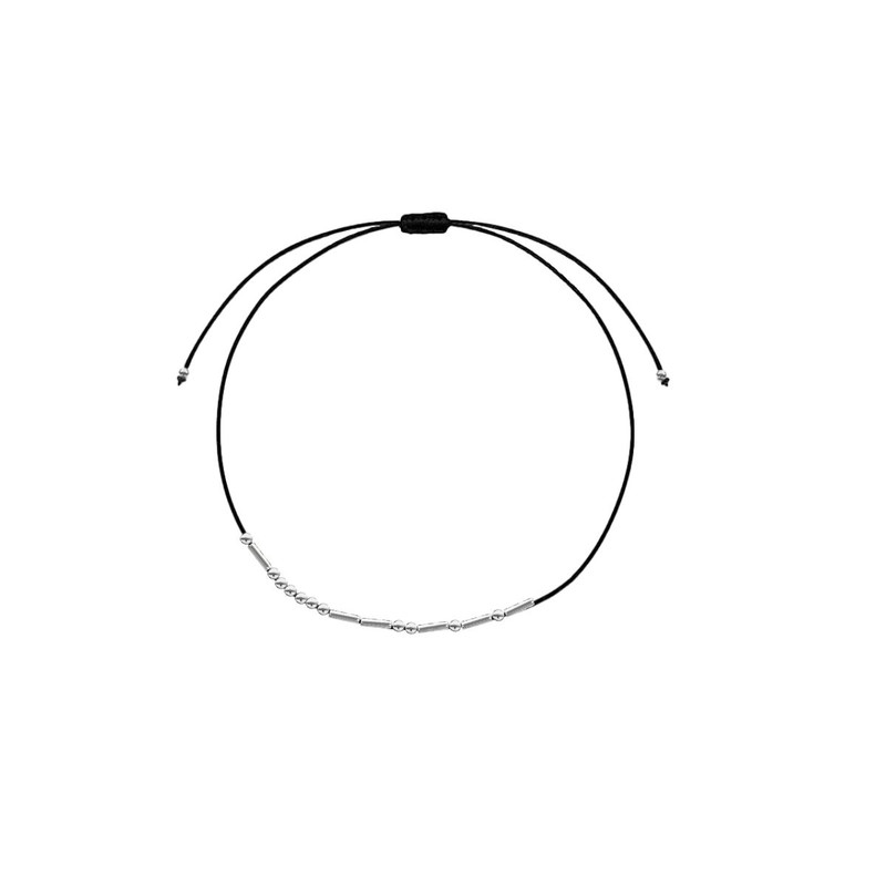 دستبند شریلند مدل کدمورس طرح لغت Respect