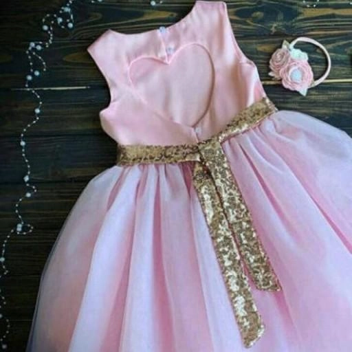 لباس پرنسسی کودک رنگ صورتی . سایز یک تا 7 سال 00