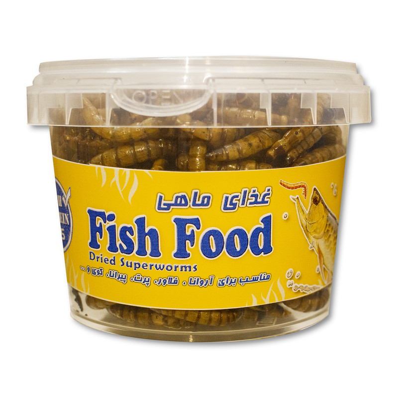 خرید و قیمت غذای ماهی مدل سوپرورم وزن 65 گرم