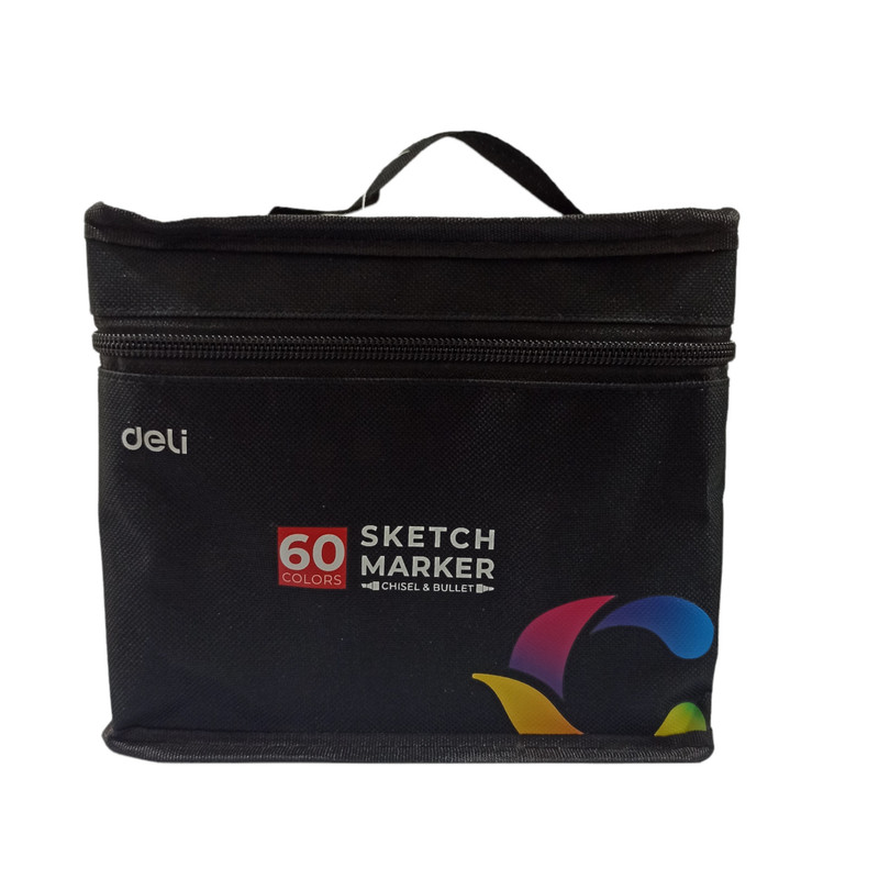 خرید و قیمت ماژیک راندو دلی مدل Sketch marker بسته 60 عددی
