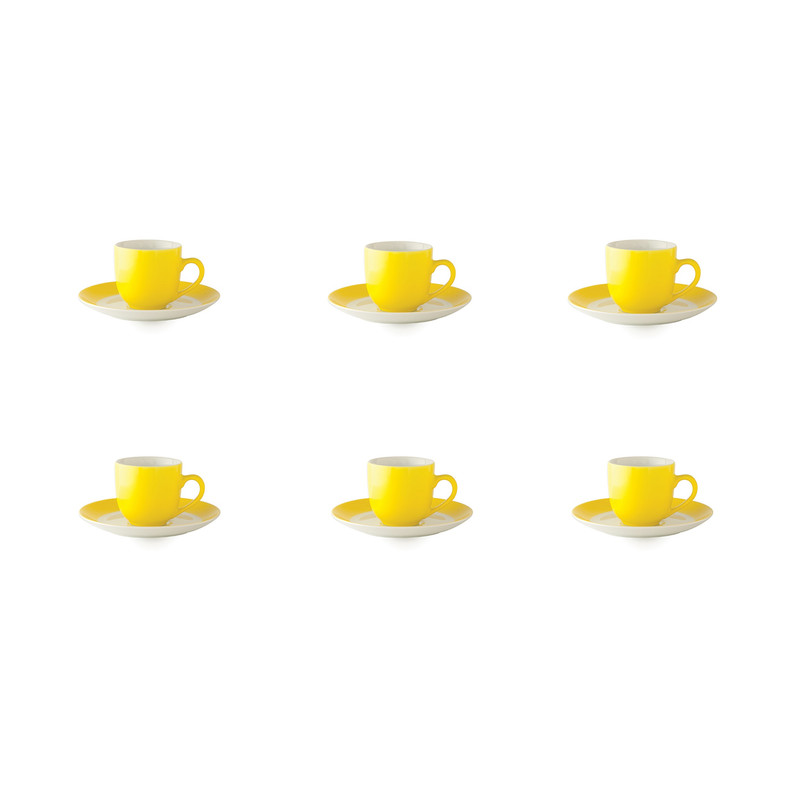 ست فنجان نعلبکی 12 پارچه قهوه خوری چینی زرین ایران مدل ایتالیا 6 درجه یک