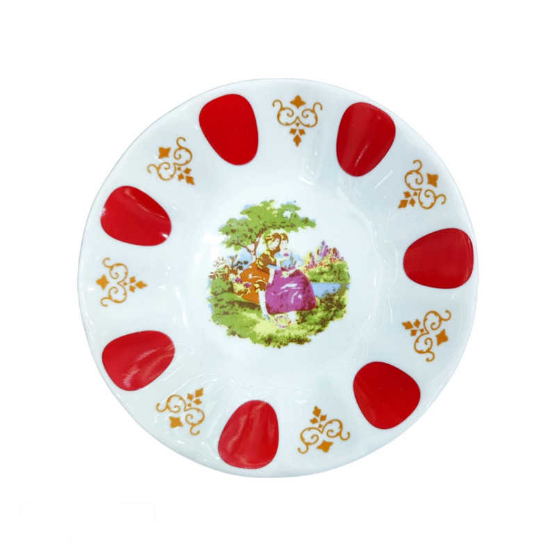 نعلبکی نسترن مدل لیلی مجنون بسته 6 عددی