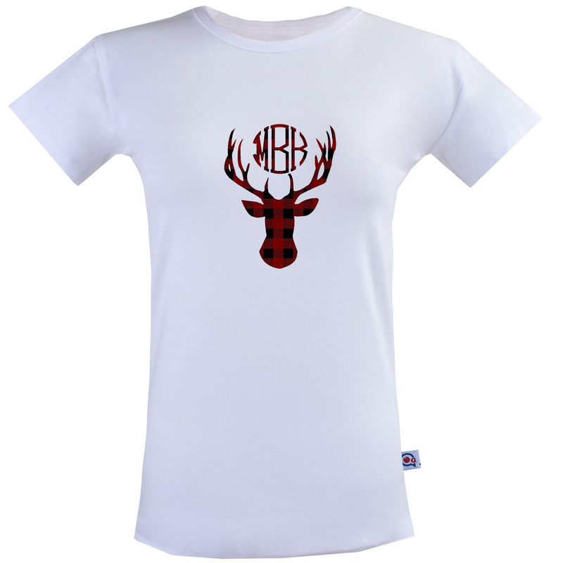 تیشرت زنانه آکو طرح گوزن کد SS55