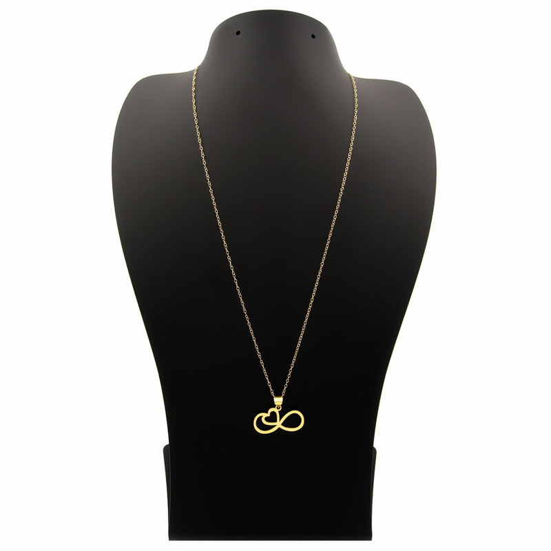 گردنبند طلا 18 عیار زنانه مدل بی نهایت