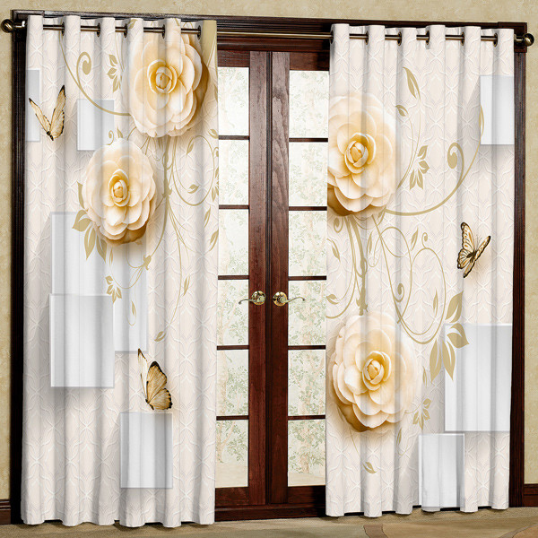 خرید و قیمت پرده مدل مخمل پانچی کد 7412 سایز 280x140 سانتی متر