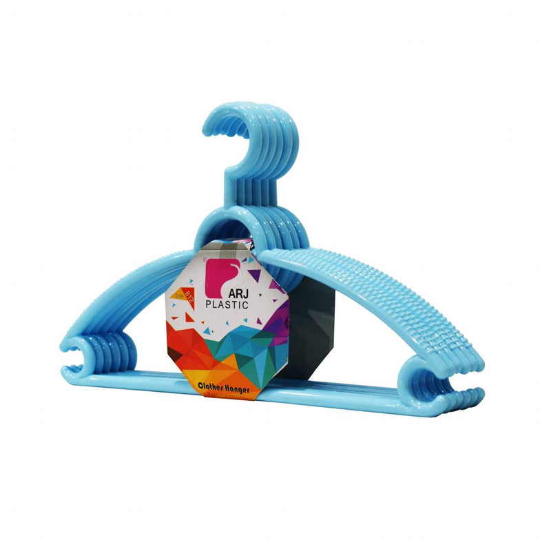 خرید و قیمت چوب لباسی ارج پلاستیک مدل 812 بسته 6 عددی