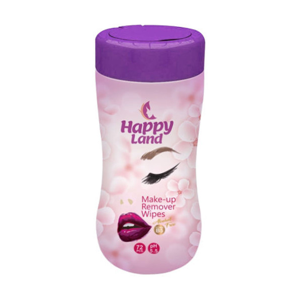 دستمال مرطوب هپی لند مدل چای سبز کد 202 بسته 72 عددی