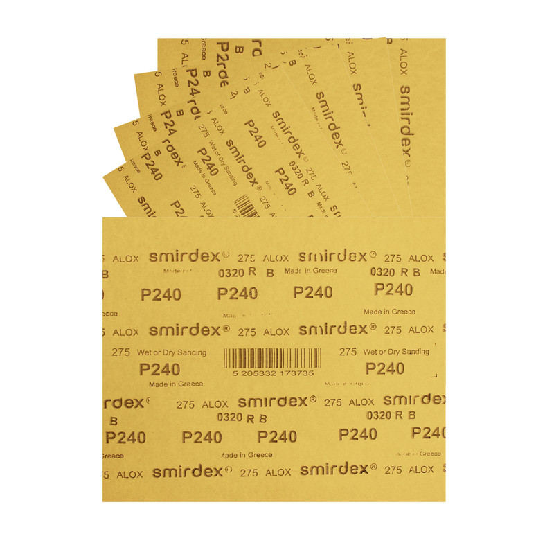ورق سنباده اسمیردکس مدل P240 ALOX بسته 5 عددی