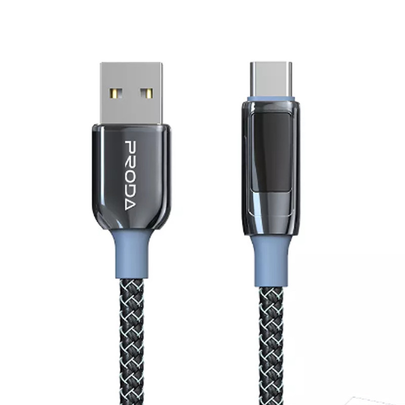 کابل تبدیل USB به USB-C پرودا مدل B76a طول 1.2 متر