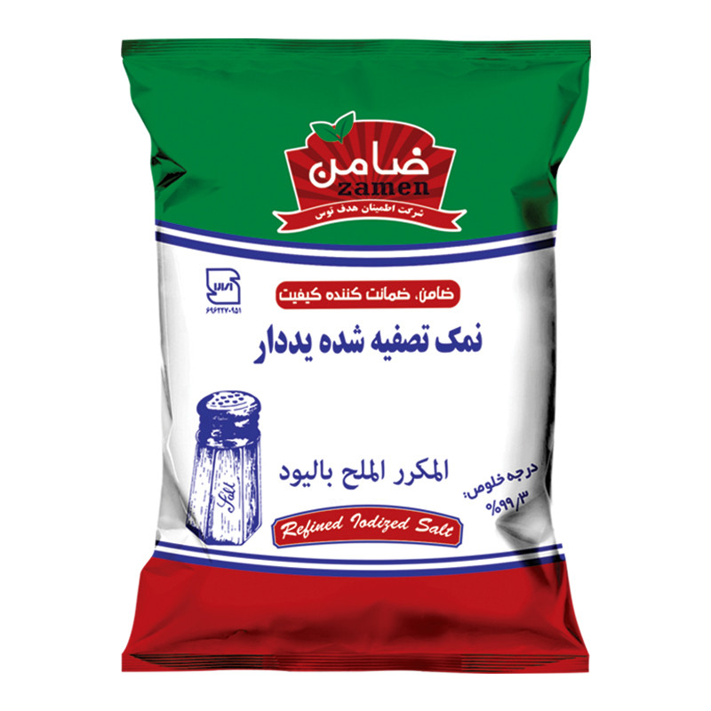 نمک تصفیه شده یددار ضامن -700 گرم