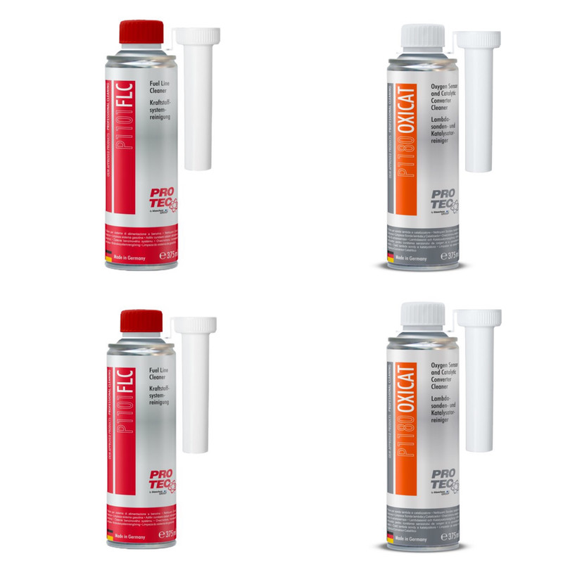 تمیزکننده کاتالیزور و سنسور اکسیژن و تمیزکننده سیستم سوخت رسانی پروتک مدل Cleaner حجم 375 میلی لیتر مجموعه 4 عددی