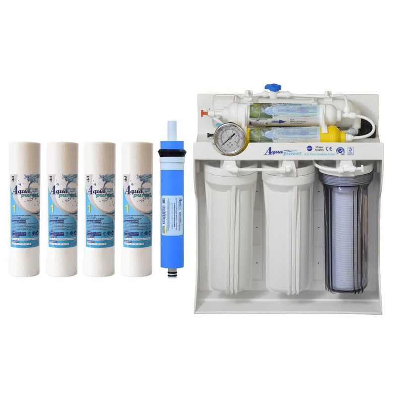 دستگاه تصفیه کننده آب آکوا پیورست مدل ZX 7075 به همراه فیلتر تصفیه آب بسته 5 عددی