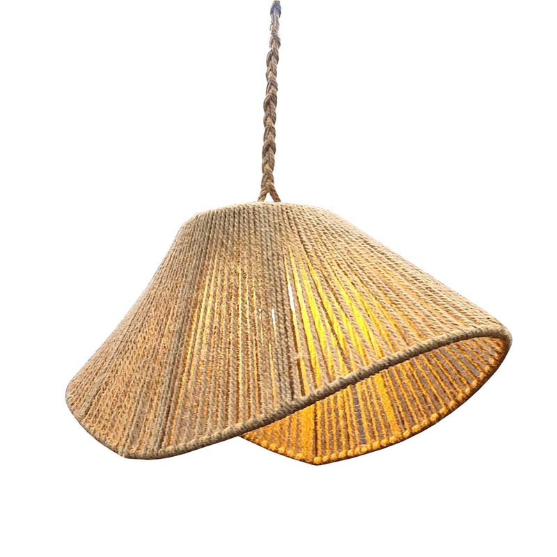 خرید و قیمت لوستر بافتنی مدل قایقی 60