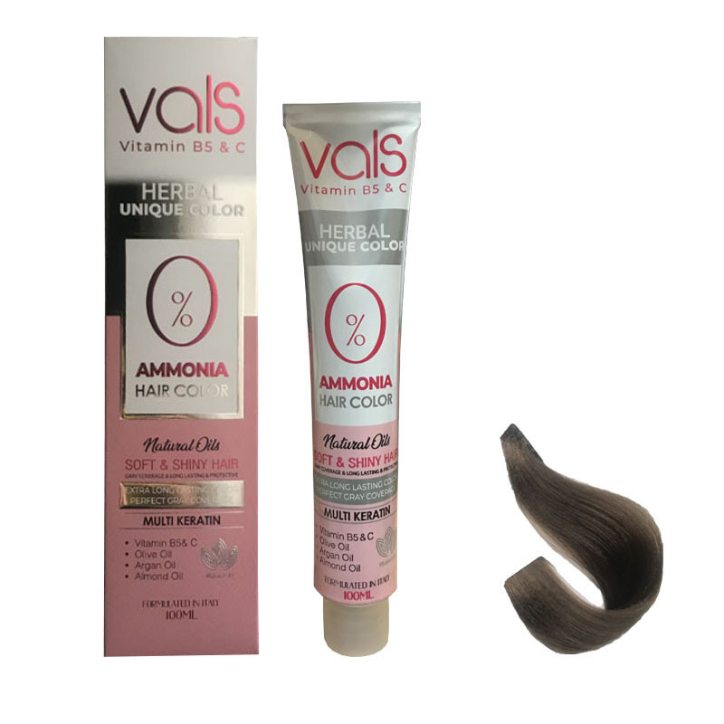 رنگ مو والس شماره 7.7 حجم 100 میلی لیتر رنگ بلوند زیتونی روشن