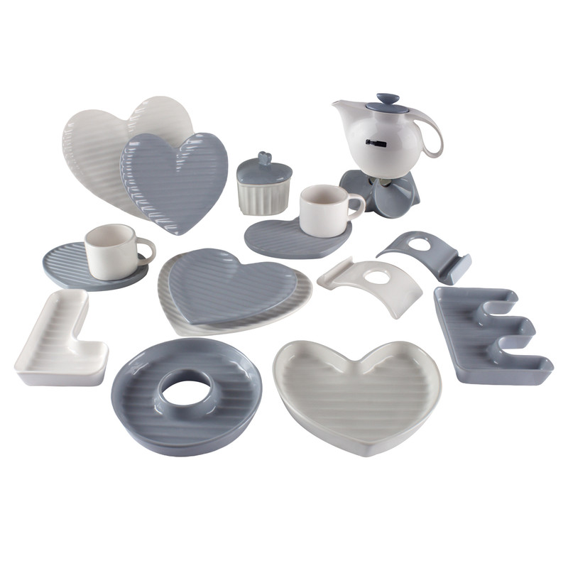 خرید و قیمت سرویس صبحانه خوری 19 پارچه آی سرام مدل لاو