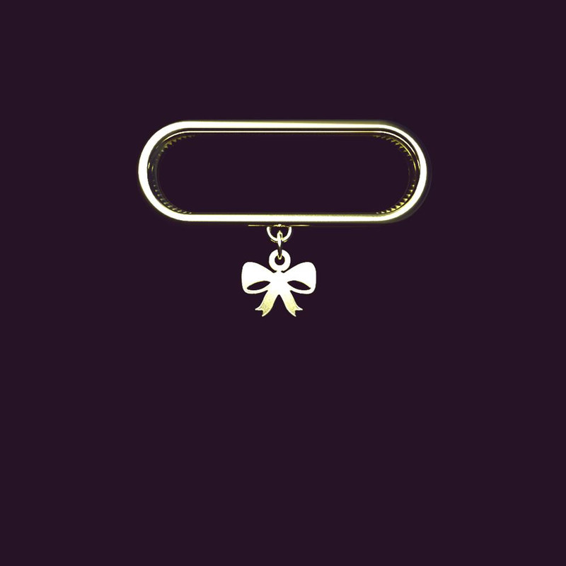 آویز ساعت طلا 18 عیار زنانه مدوپد مدل پاپیون کد SB1-1004