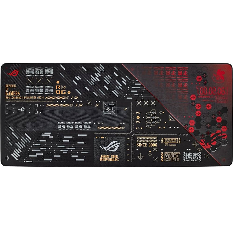 ماوس پد مخصوص بازی ایسوس مدل ROG SCABBARD II EVA-02 EDITION