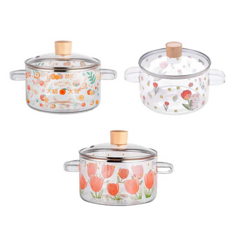 سرویس قابلمه 6 پارچه مدل شیشه ای