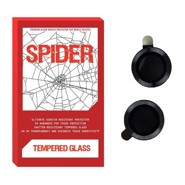 محافظ لنز دوربین اسپایدر مدل رینگی مناسب برای گوشی موبایل اپل iPhone 11 بسته 2 عددی