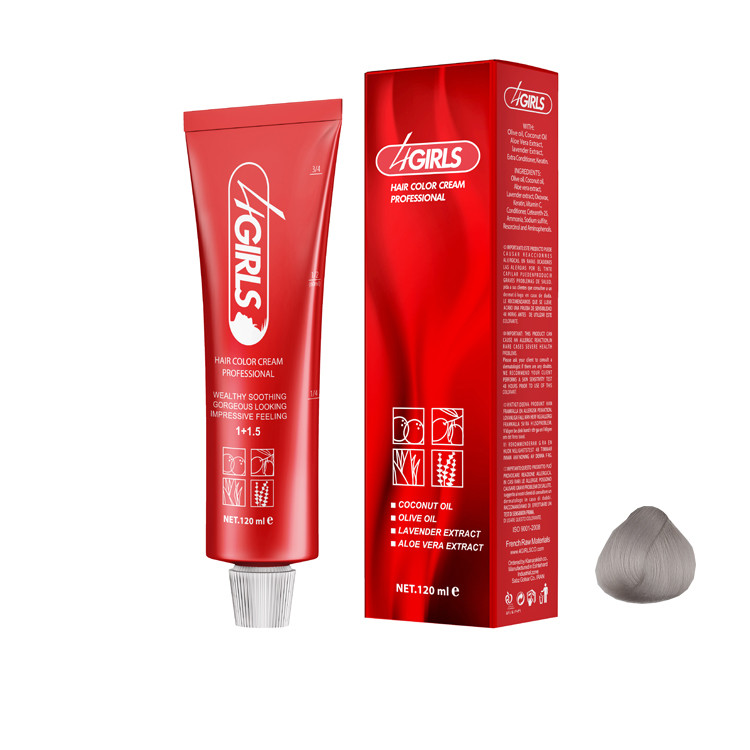 رنگ مو فور گیرلز شماره C10 سری دودی حجم 120 میلی لیتر رنگ بلوند دودی خیلی خیلی روشن