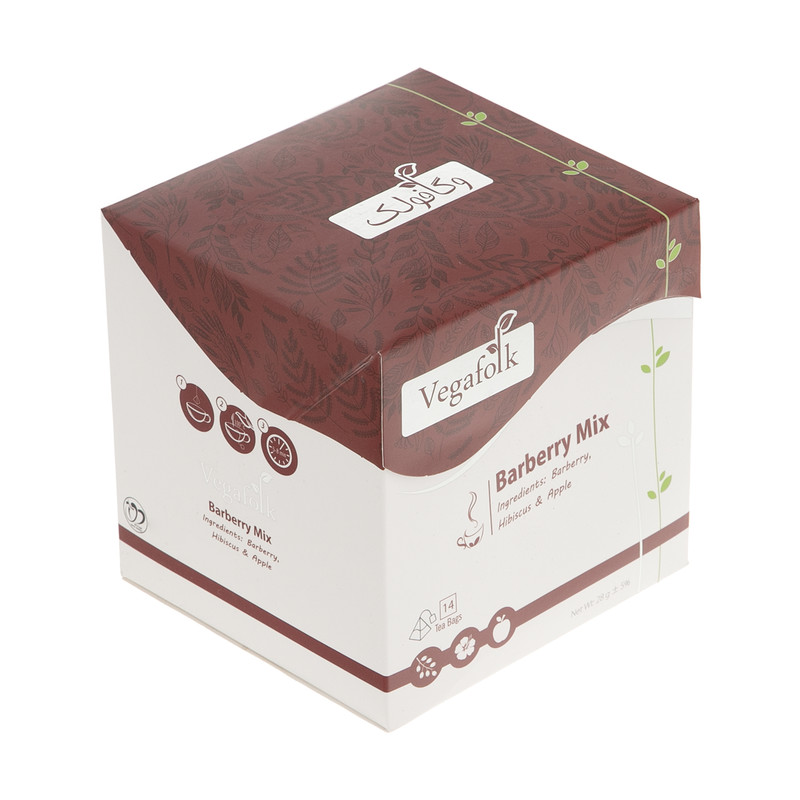 دمنوش مخلوط زرشک وگافولک بسته 14 عددی