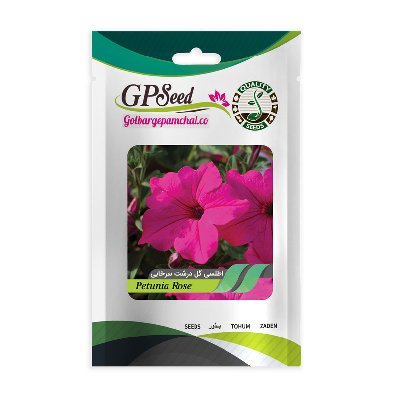 خرید و قیمت بذر گل اطلسی گل درشت سرخابی گلبرگ پامچال کد GPF-348