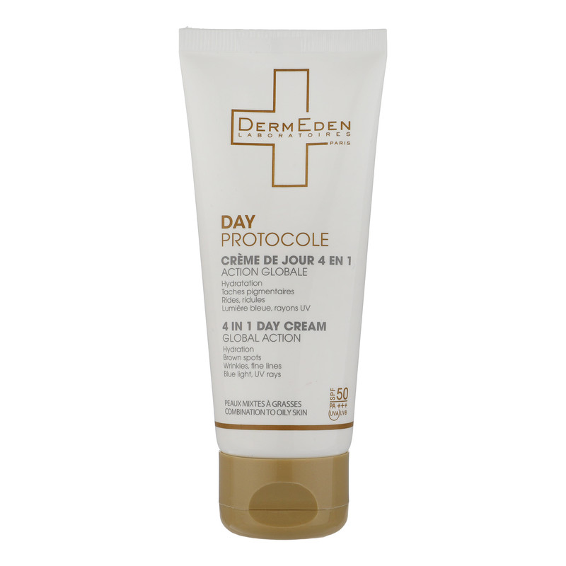 کرم مرطوب کننده درمدن مدل Day Protocole مناسب پوست چرب حجم 50 میلی لیتر