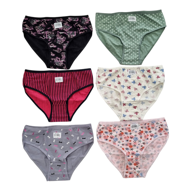 شورت زنانه میسپل مدل اسلیپ بسته 6 عددی