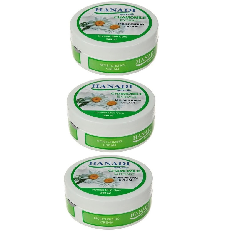 خرید و قیمت کرم مرطوب کننده دست هانادی مدل بابونه مناسب پوست های حساس حجم 200 میلی لیتر مجموعه 3 عددی