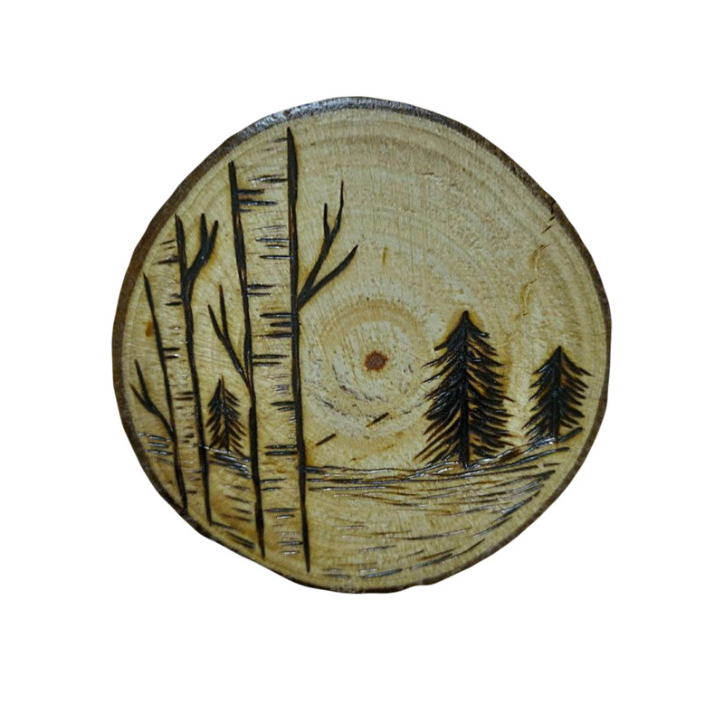 پیکسل و مگنت چوبی طرح جنگل