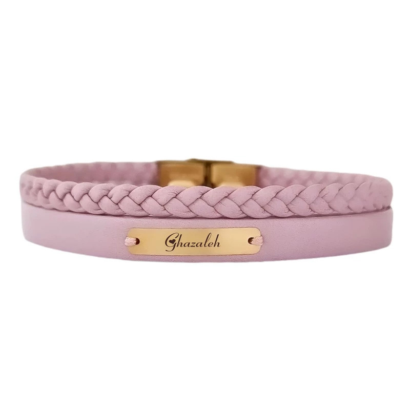 دستبند طلا 18 عیار زنانه وی وی گلد گالری مدل اسم غزاله کد PS2223