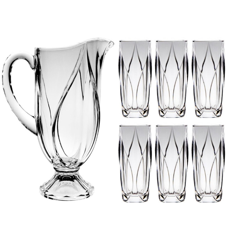 ست پارچ و لیوان آماریس مدل کروکاس مجموعه 7 عددی