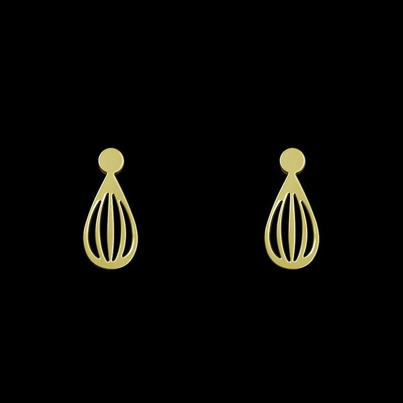 گوشواره طلا 18 عیار زنانه مدوپد مدل اشک کد GA1-10529