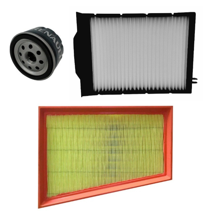 خرید و قیمت فیلتر روغن خودرو کد 05 مناسب برای مگان به همراه فیلتر هوا و فیلتر کابین