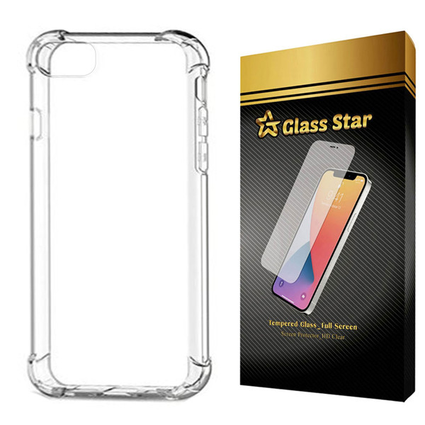 کاور گلس استار طرح ژله ای کپسول دار مدل JLLZ-KPS مناسب برای گوشی موبایل اپل iPhone SE 2020